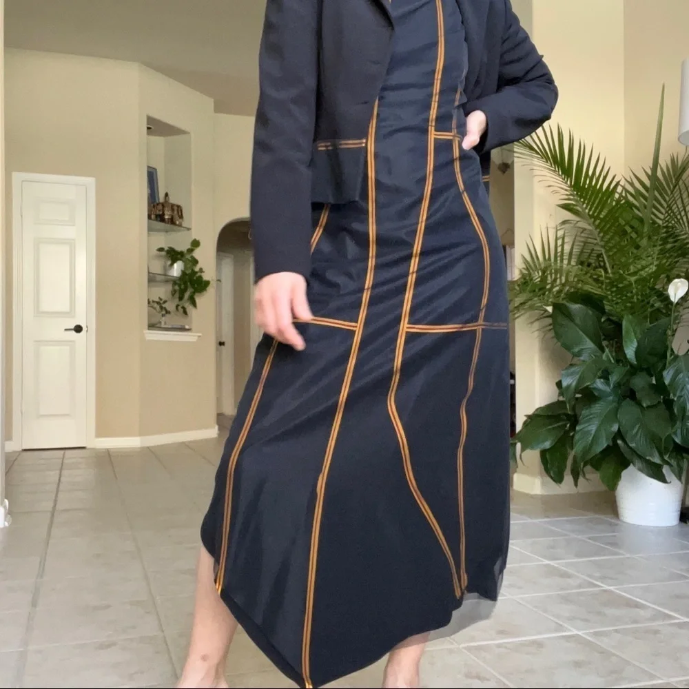 BATISTE Paris French Designer Blazer Dress Suite Set, size 38-40 FR